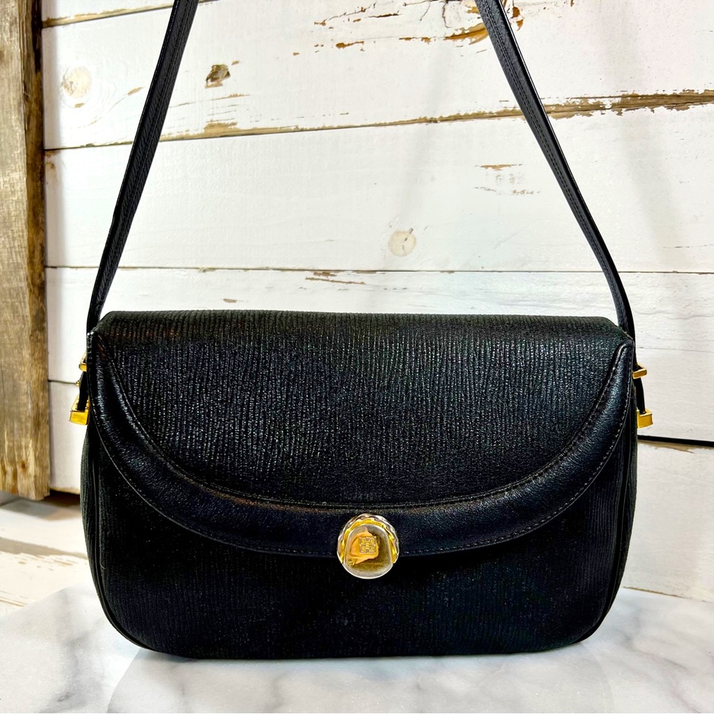 Givenchy Vintage Textured Leather Shoulder Bag